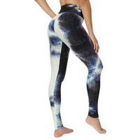 Thumbnail for Tranquil Jacquard Bubble Yoga Trousers