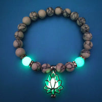 Thumbnail for TranquilAura Lotus Natural Stone Energy Bracelet