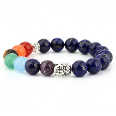 BuddhaEnergy Natural Stone Yoga Chakra Bracelet