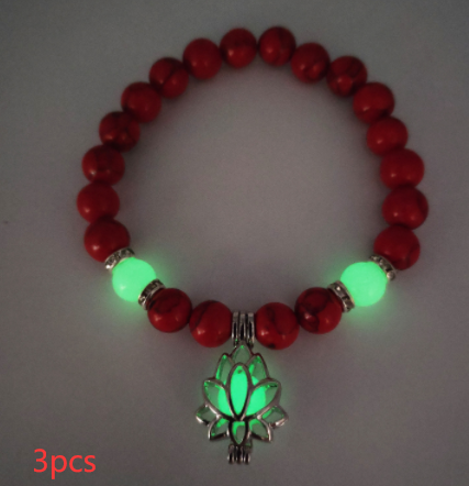 TranquilAura Lotus Natural Stone Energy Bracelet