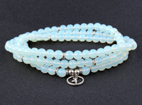 Thumbnail for CelestialBalance Yoga Mala Lotus Rosary Bracelet