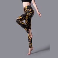 Thumbnail for PrintedComfort HighWaist Yoga Pants