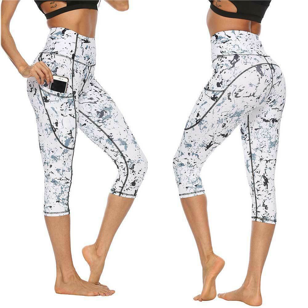 Marble Digital Print Yoga Pants