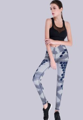 Printed Sports Yoga Pants Yoga Tops