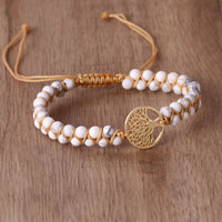 Thumbnail for Natural Agate Hand-Woven Yoga Bracelet