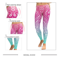 Thumbnail for WeaveGlow Mandala Print Yoga Pants