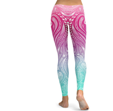 WeaveGlow Mandala Print Yoga Pants