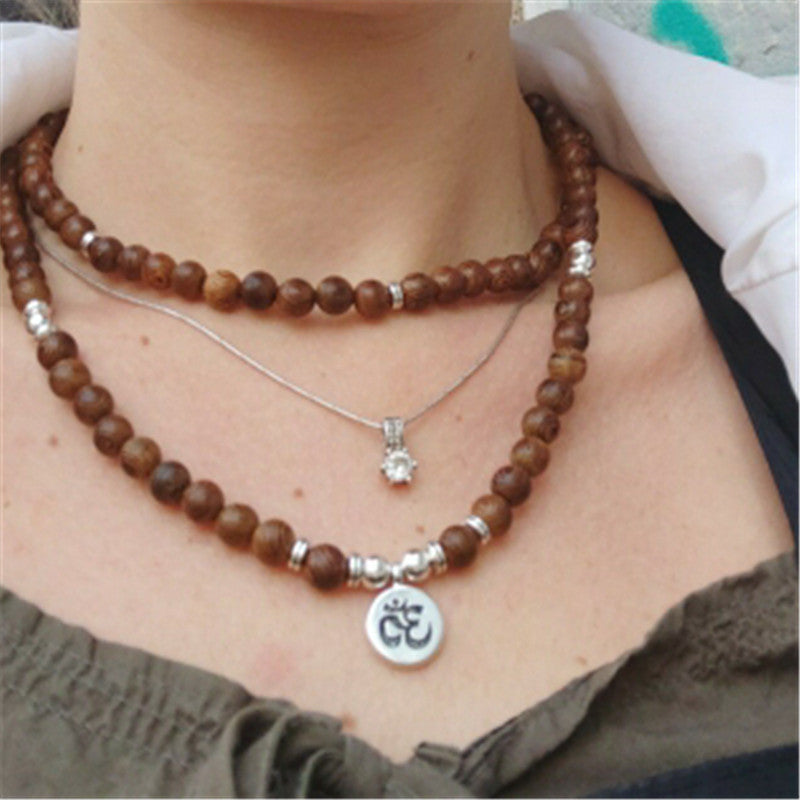 Om Harmony Lotus Bracelet Necklace