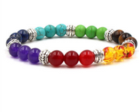 Thumbnail for Natural Stone Colorful Chakra Energy Yoga Bracelet