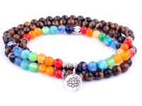 Thumbnail for CelestialBalance Yoga Mala Lotus Rosary Bracelet