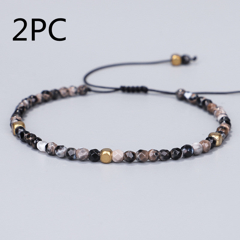 CrystalEssence Tibetan Stone Bead Bracelet