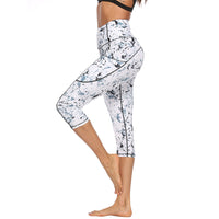 Thumbnail for Marble Digital Print Yoga Pants