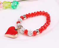 Thumbnail for Elastic Elegance Crystal Heart Bracelet