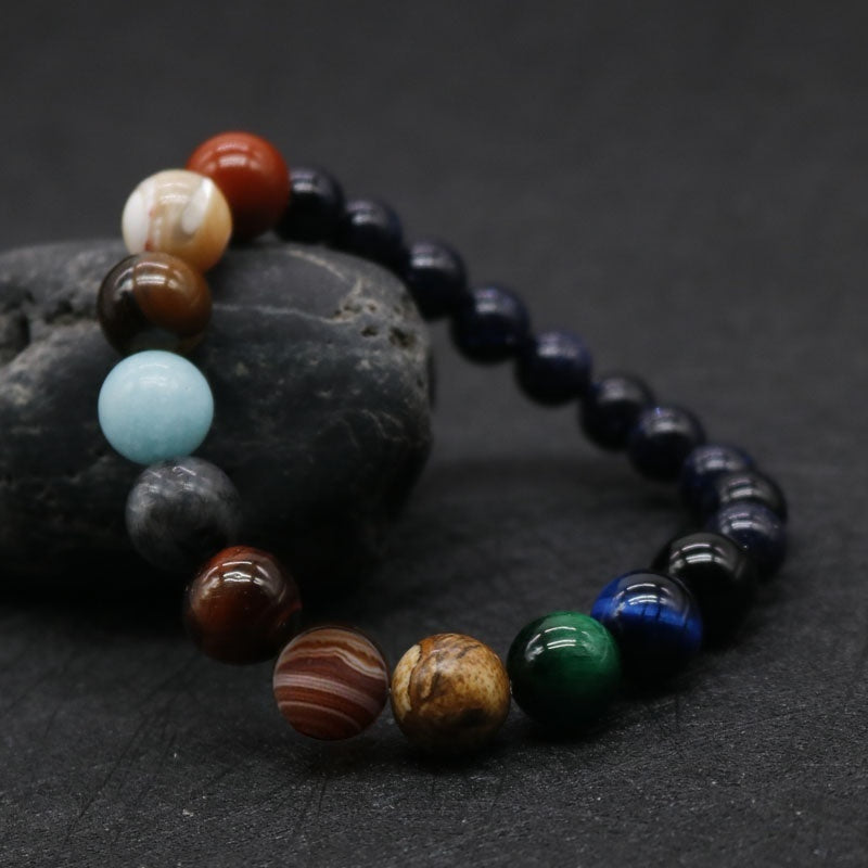 ZenMystique Eight Planets Beaded Yoga Bracelet