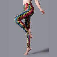 Thumbnail for PrintedComfort HighWaist Yoga Pants