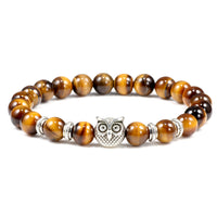 Thumbnail for Turquoise Beaded Owl Yoga Bracelet