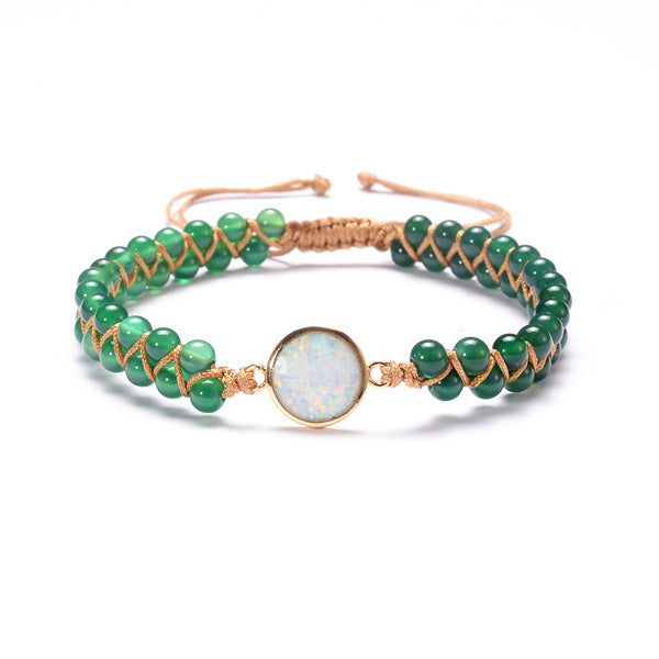 UpliftSoul Femme Amethysts Opal Wrap Bracelet