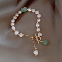 Thumbnail for Lustrous Irregular Pearl Elegance Bracelet